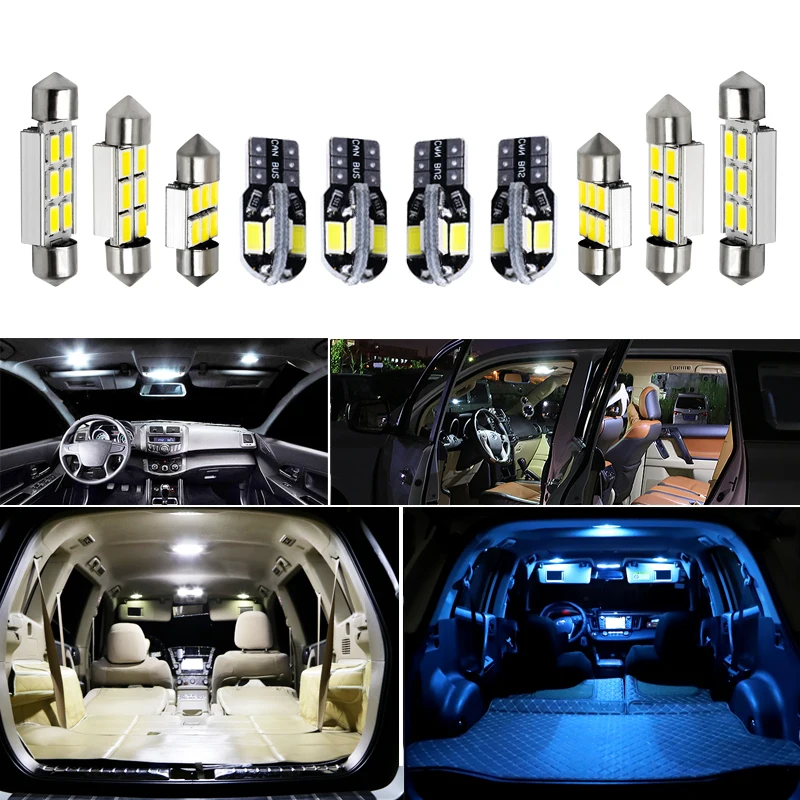 Canbus For Nissan Patrol Y61 Y62 Pathfinder WD21 R50 R51 R52 Murano Kicks Juke Armada Car LED Interior Map Dome Light Kit