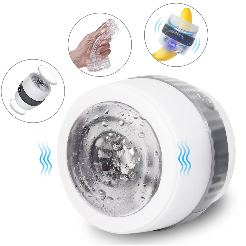Multi-Frequency Vibration Male Masturbation Cup Vagina Anal Masturbator Real Blowjob Pussy Stimulator