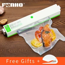 FUNHO вакуумный упаковщик для хранения, вакуумный упаковщик для пищевых продуктов, упаковочная машина, вакуумный упаковщик для пищевых продуктов с 10 пакетами