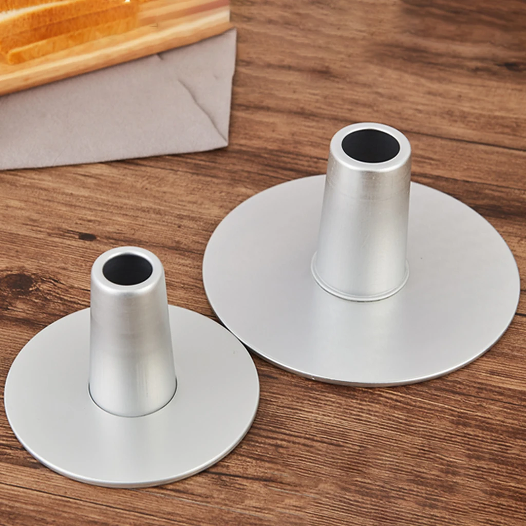 6/8inch Hollow Chimney Chiffon Cake Mold Pan Aluminum Alloy Round Cheesecake Mousse Pan Removable Bottom Baking Cake Tools