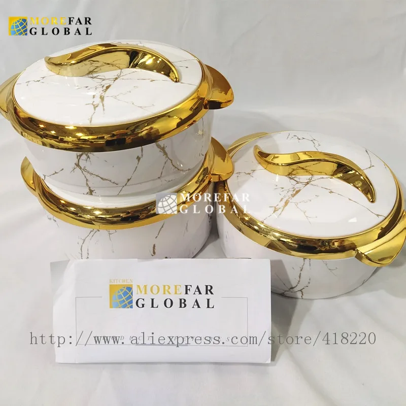 3Pcs/Set 1.5/2/2.5 Liter Food Warmer Thermal Insualtion 3