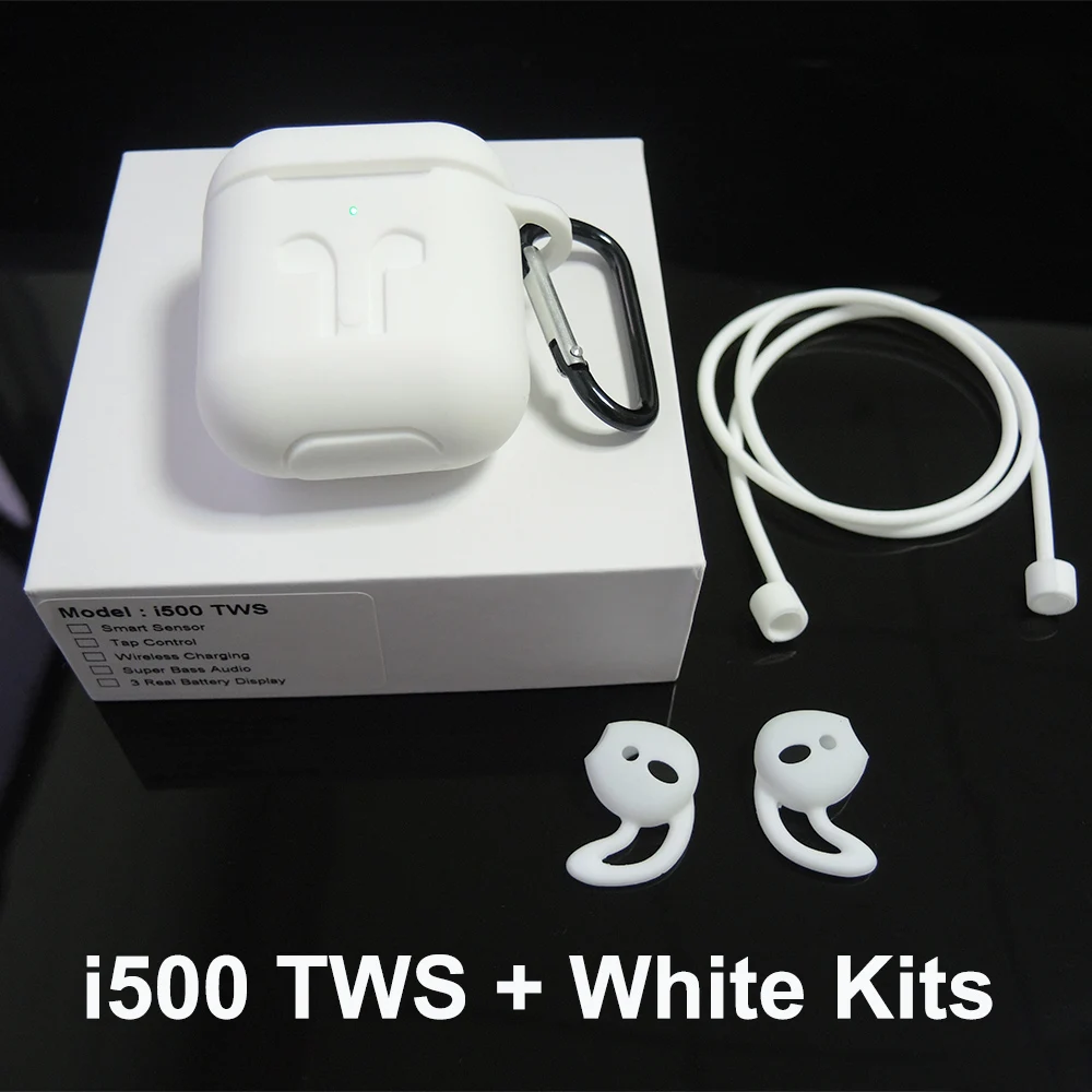 i500 white kits I500 TWS Aire 2 всплывающие реплики наушников Bluetooth беспроводные наушники умный датчик gps расположение для IOS i500tws PK i1000 i9000 TWS - Цвет: i500 white kits