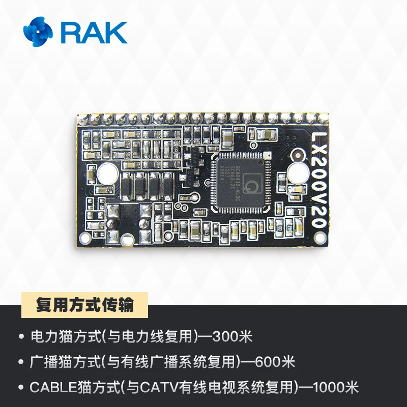 

LX200V20 PLC Embedded Carrier Module HomeplugAV Broadband Power Cat / Power Line Module