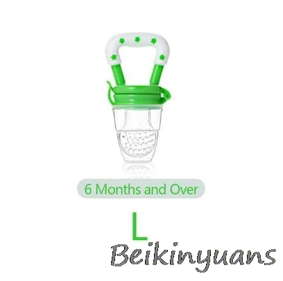 Green m Устройство для приготовления свежих фруктов, соска для кормления, безопасная соска, соска для бутылочки, соска, молярная соска, Товары для малышей - Цвет: Green m