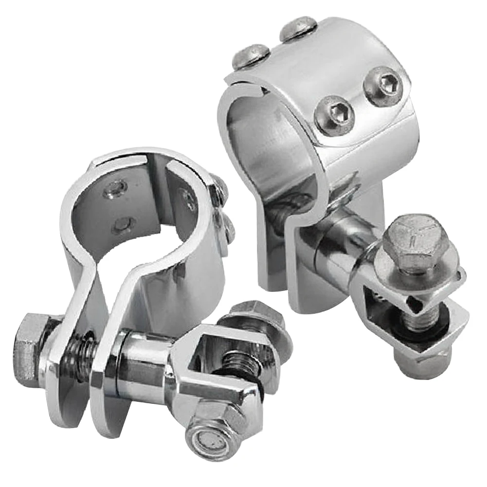 

1 1/4" Three Piece Frame Silver Motorcycle Durable Exhausts Easy Install Universal Replacement Accessories Engine Guard Clamp