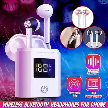 

Wireless bluetooth 5 Headphones for Earpods Apple iPhone Android Stereo Wireless Headphones Sport Waterproof Earphones