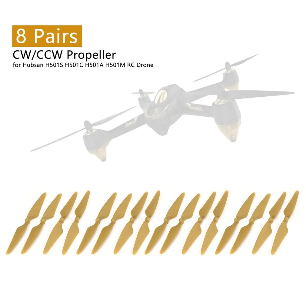 2/8 пар CW/CCW пропеллер реквизит лезвие RC части для Hubsan H501S H501C H501A H501M 501 Квадрокоптер