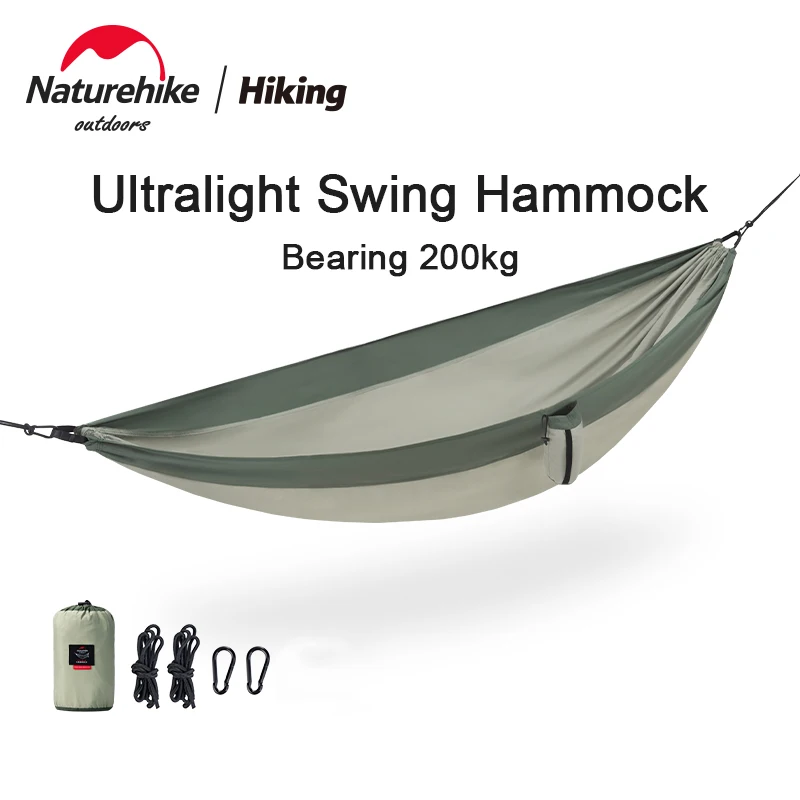 

Naturehike New Ultralight Swing Hammock Outdoor Portable Anti-rollover Single and Double Person Camping Hammock Bearing 200kg