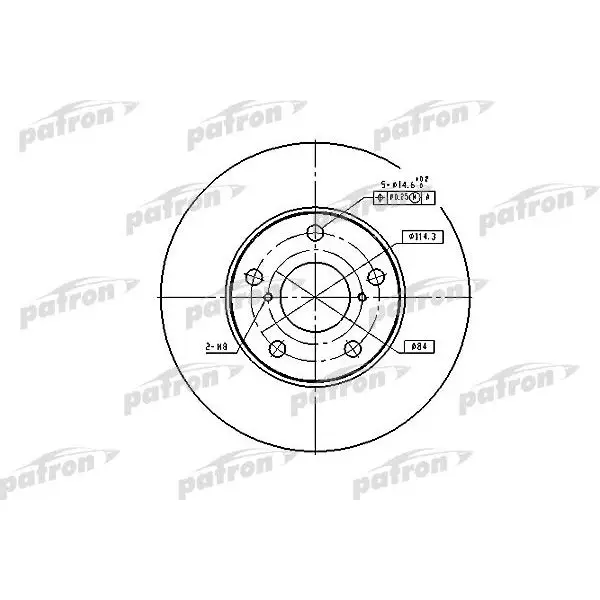 Диск тормозной передн TOYOTA: RAV 4 II 00 PATRON PBD4161