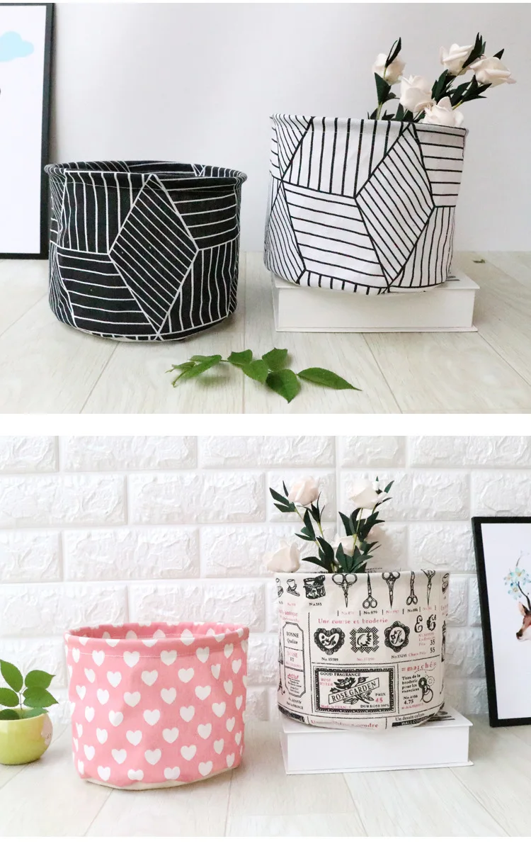 DIY Настольная корзина для хранения всякой всячины Нижнее белье коробка для хранения игрушек косметический ящик для хранения книг канцелярский контейнер корзина для белья