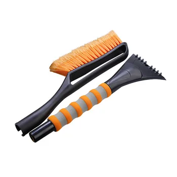 

2 In 1 Car Snow Brush Ice Scraper For Windshield Broom Plastic Non-Slip