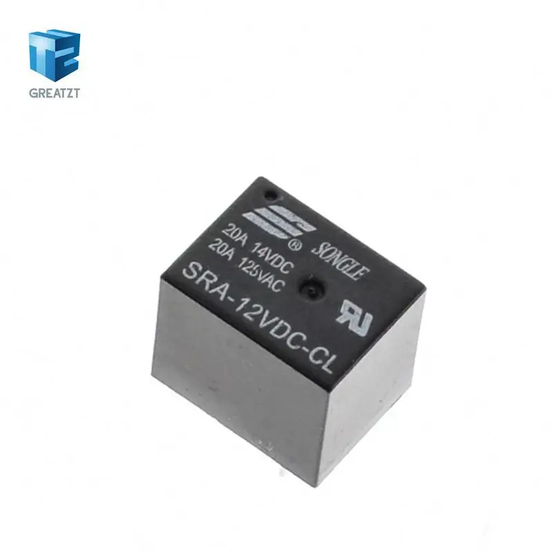 10 шт. Мощность реле SRA-05VDC-CL SRA-12VDC-CL SRA-24VDC-CL 5 В 12 В 24 В 20A 5PIN T74 5PIN CMA51 HFKW DC мини Мощность реле