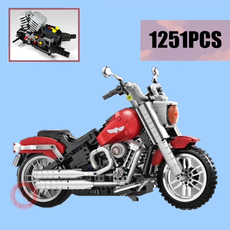 Новый 1251 шт толстый мотоцикл автомобиль мальчик игрушки Fit Technic набор 10269