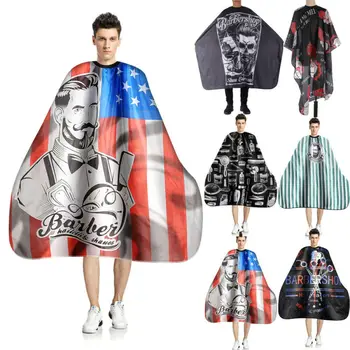 Billig Haar Schneiden Cape Wasserdichte Bieten Salon Barber Cape Mann Friseur Schürze Wrap Kleid Hot