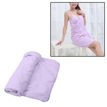 

New 70x140cm Women Robes Bath Wearable Towel Dress Super Thin Absorbent Microfiber Drying Bath Beach Towel for Adults