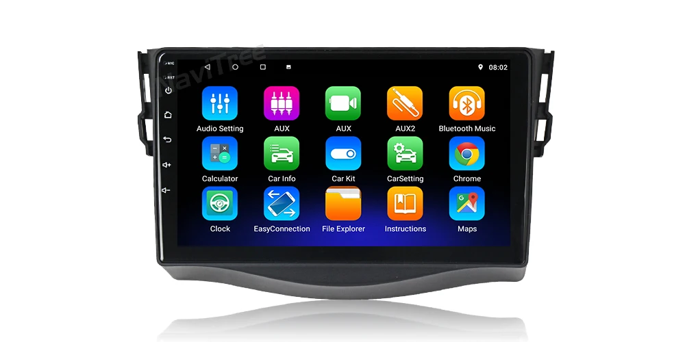 NaviTree 9 дюймов ips 2.5D Android9.0 автомобильный радио мультимедиа для toyota rav4 2007-2011 wifi навигация gps swc Bluetooth FM