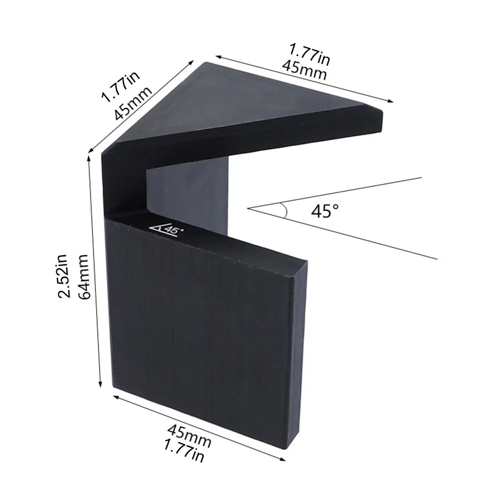 45 градусов угол рисования линейка круглый центр линии писец маркировочный прибор писец плотник Деревообрабатывающие инструменты 44*44*64 мм