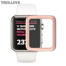 Стекло пленка из настоящего закаленного Стекло Экран протектор для наручных часов Apple Watch, 42 мм, 38 мм, 40 мм 44 Series 5/4/3/2/1 3D мягкие изогнутые края