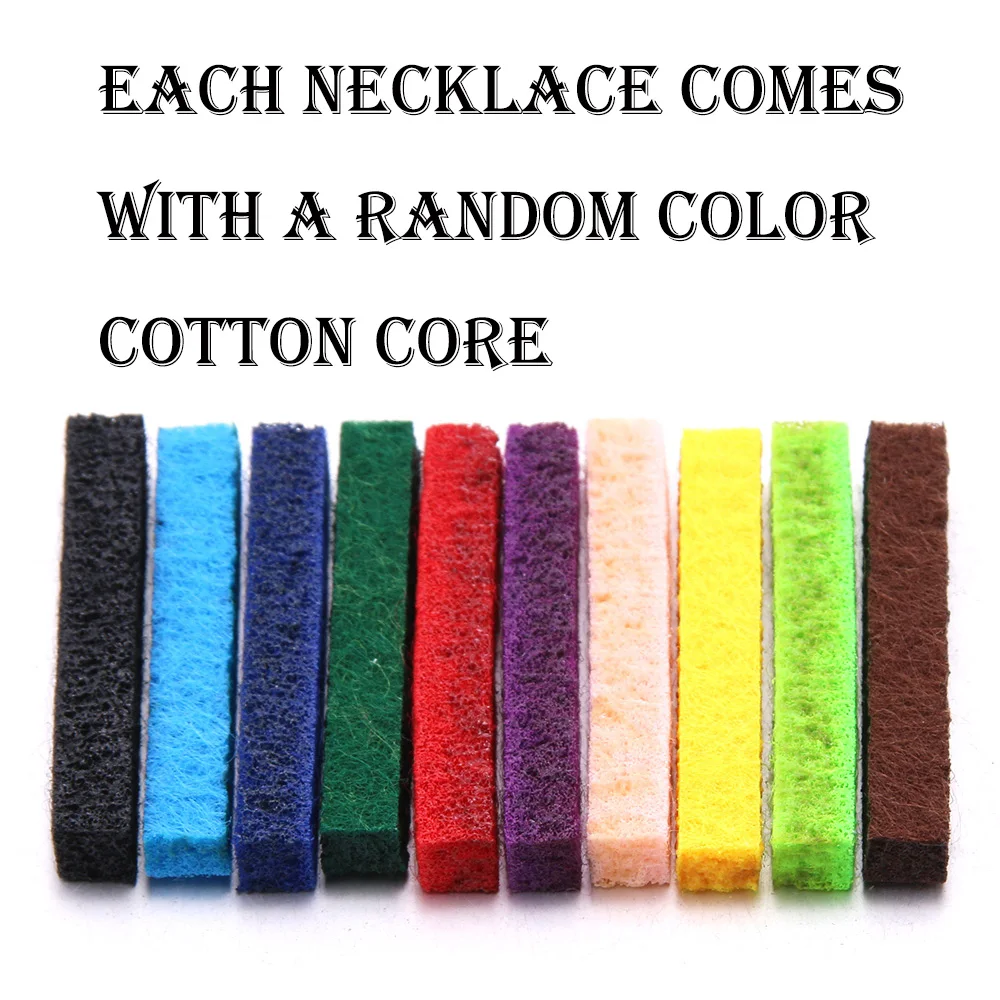6Pcs/Lot New Cylindrical Mixed Stainless Steel Aromatherapy Necklace Women's Fashion Jewelry Open Pendant Perfume Oil Necklace