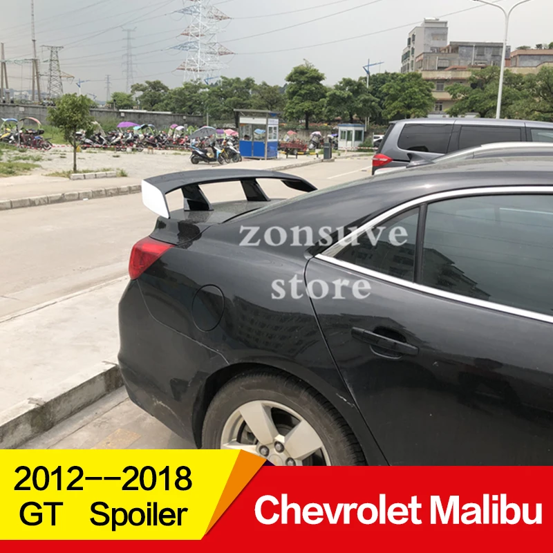 Использовать для Chevrolet Malibu спойлер 2012 13 14 15 16 17 18 лет ABS пластмассовый задний декоративное крыло EX стиль GT Спортивные Аксессуары