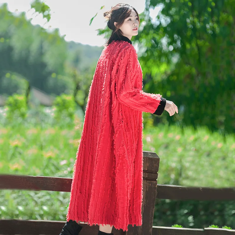 

Branch 2018 Autumn & Winter New Style Contrast Color Korean-style Fashion Long Coat Thick Mid-length Cotton Clothes Winter WOMEN