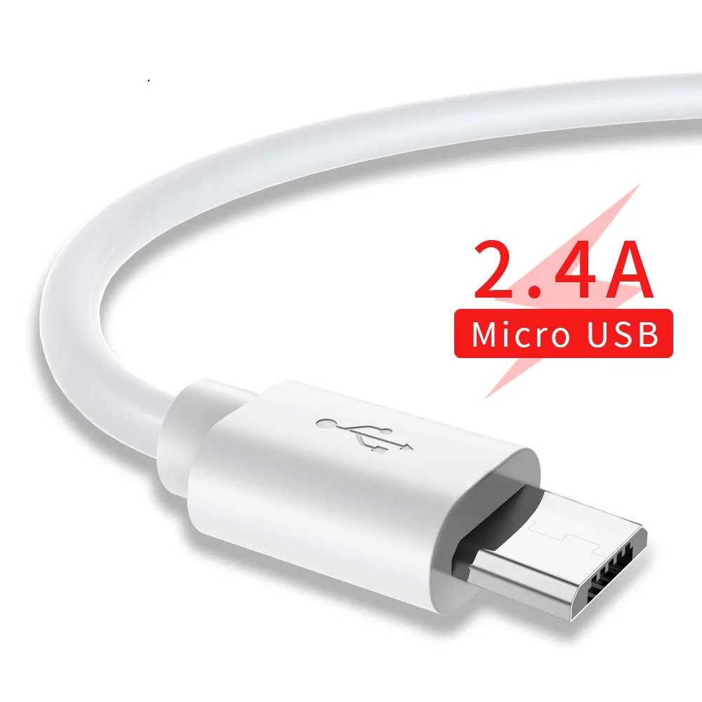 

Micro USB Cable 2.4A Fast Charging Data Transfer Microusb Cord For Xiaomi Samsung S6 S7 Android Mobile Phone Cable Data 1m/2m/3m