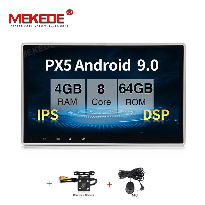 64G add camera PX5 Android 9,0 Восьмиядерный 4G+ 64G 10,1 дюймов 2 din Автомобильный gps dvd-плеер для nissan BT стерео Satnavi 2din автомобильный радио мультимедиа - Цвет: 64G add camera