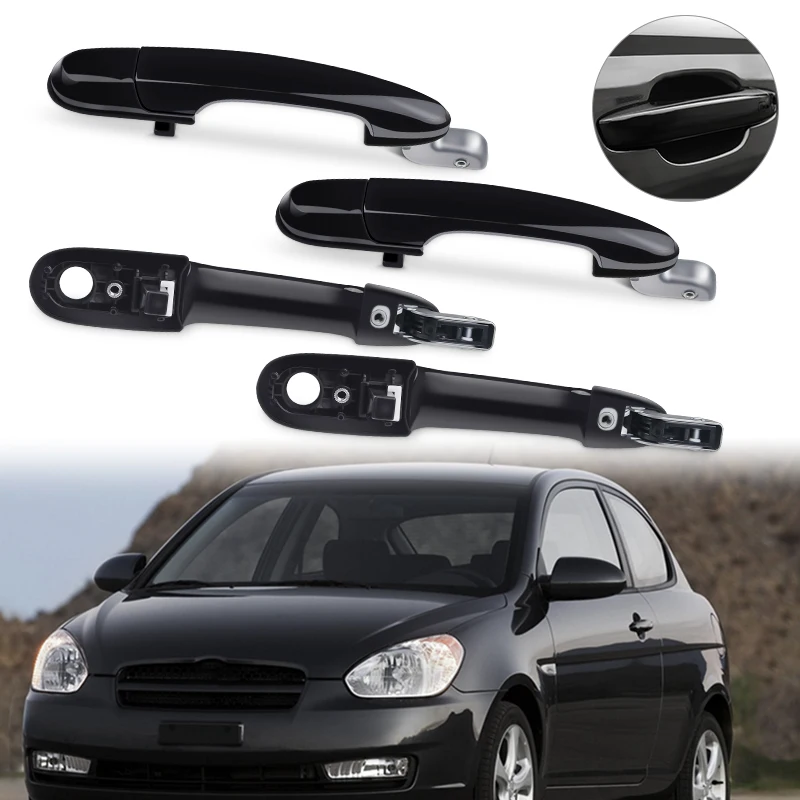 4 шт. для hyundai Tucson 2004-2012 левая и правая 83650-2E000 внешняя дверная ручка наружная дверная ручка Автомобильная внешняя ручка Чаша