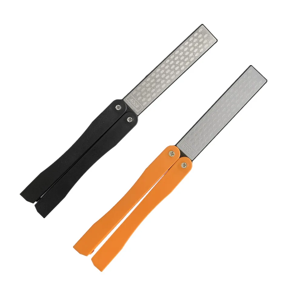 New Double Sided Folded Pocket Sharpener Diamond Knife Sharpening Stone