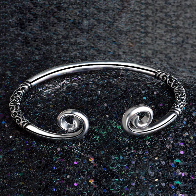 Богемные модные браслеты Bijoux для женщин серебряный обруч скульптура манжета браслет Пара шармы браслет ювелирные изделия в стиле "Бохо"