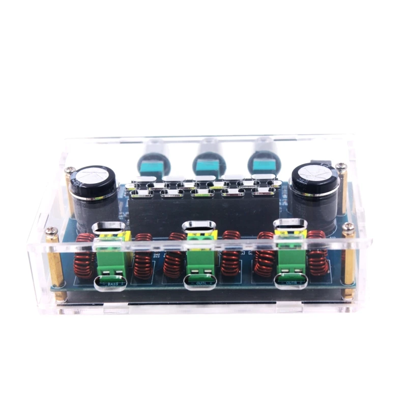 XH-A305 с коробкой TPA3116 2,1 канальный аудио Бас Сабвуфер AUX AMP Bluetooth 5,0 стерео цифровой усилитель мощности плата 50Wx2+ 100 Вт