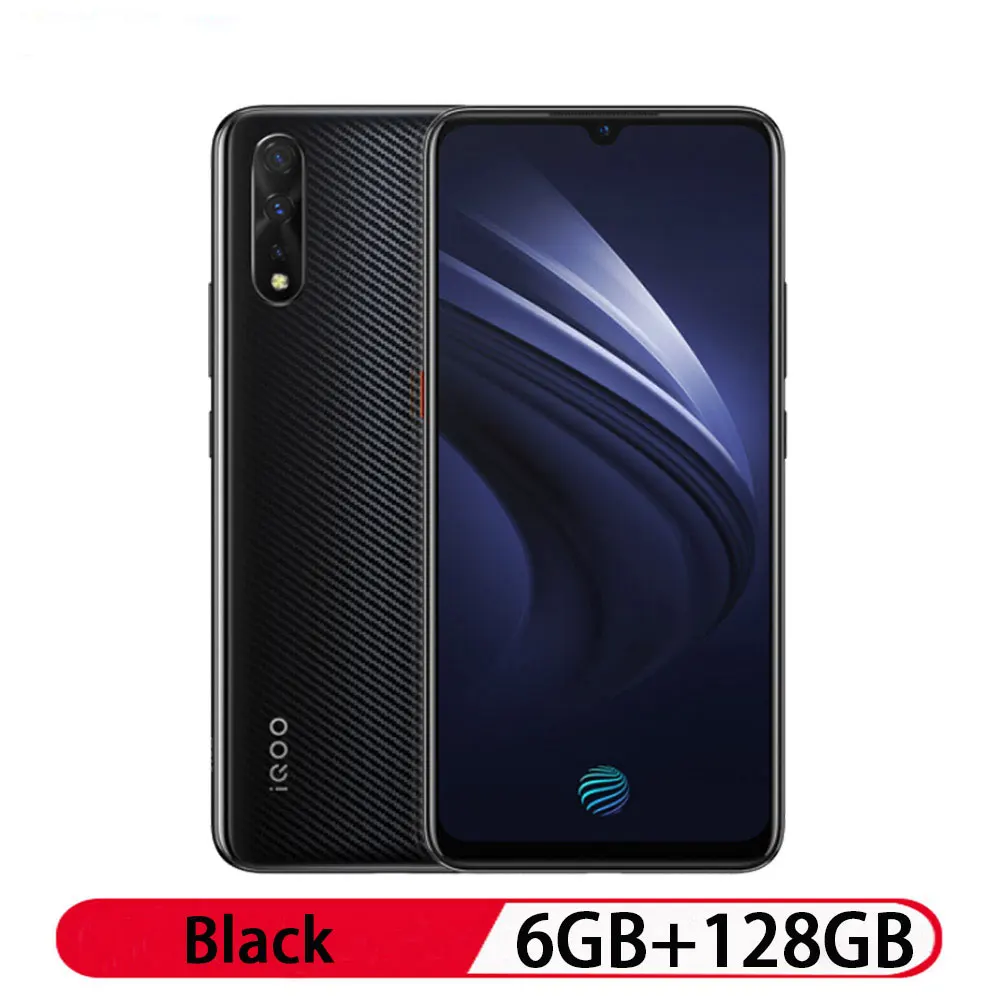 6GB 128GB Black Смартфон VIVO iQOO Neo 6 ГБ 128 ГБ Snapdragon 845 поддержка 22,5 Вт Быстрая зарядка 6,3" FHD AMOLED 3 камеры 4500 мАч смартфон - Цвет: 6GB 128GB Black