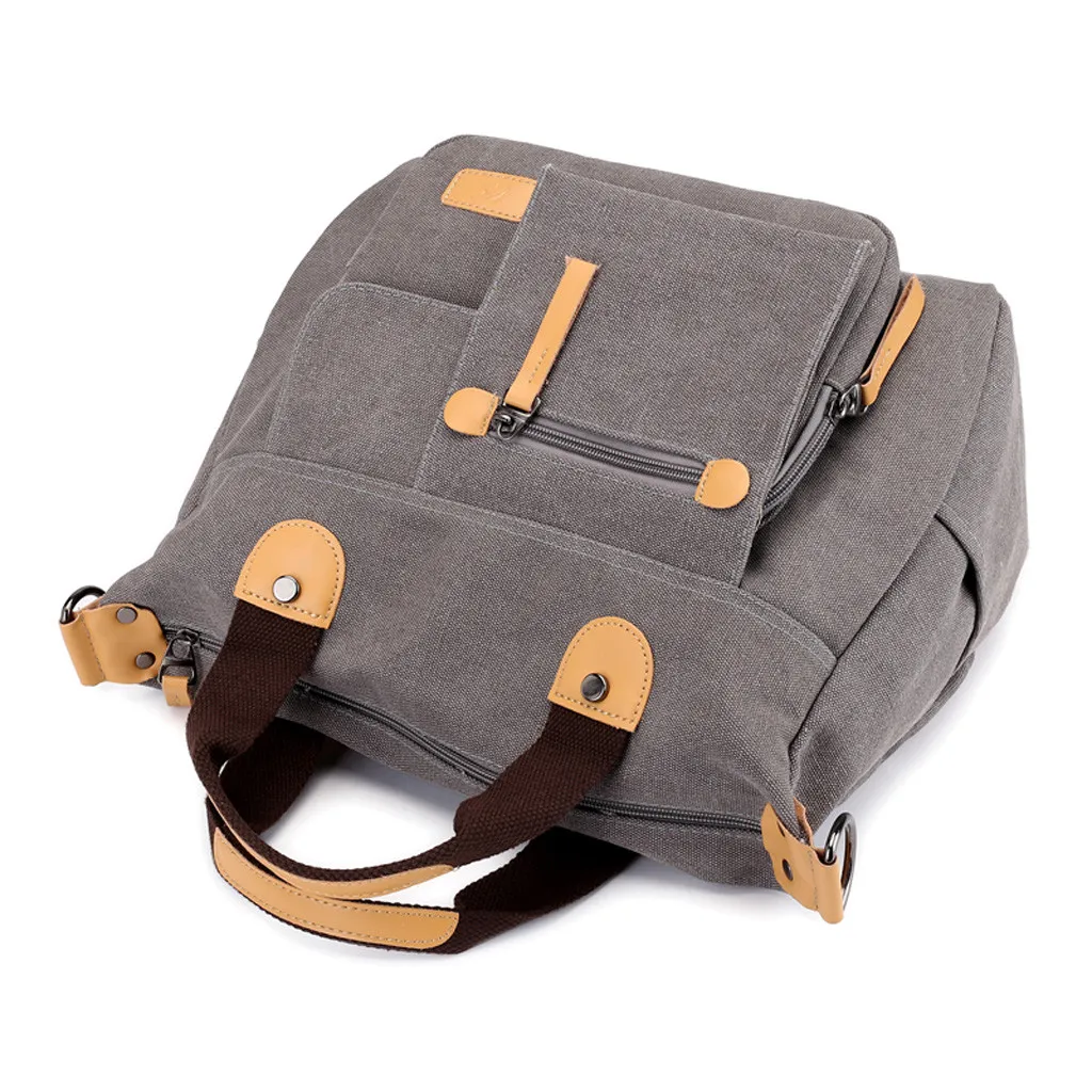 Women Canvas Casual Shoulder Bag Travel Handbag Ladies Zipper Large Capacity Crossbody Messenger Bag Bolsa Feminina Dropship#10