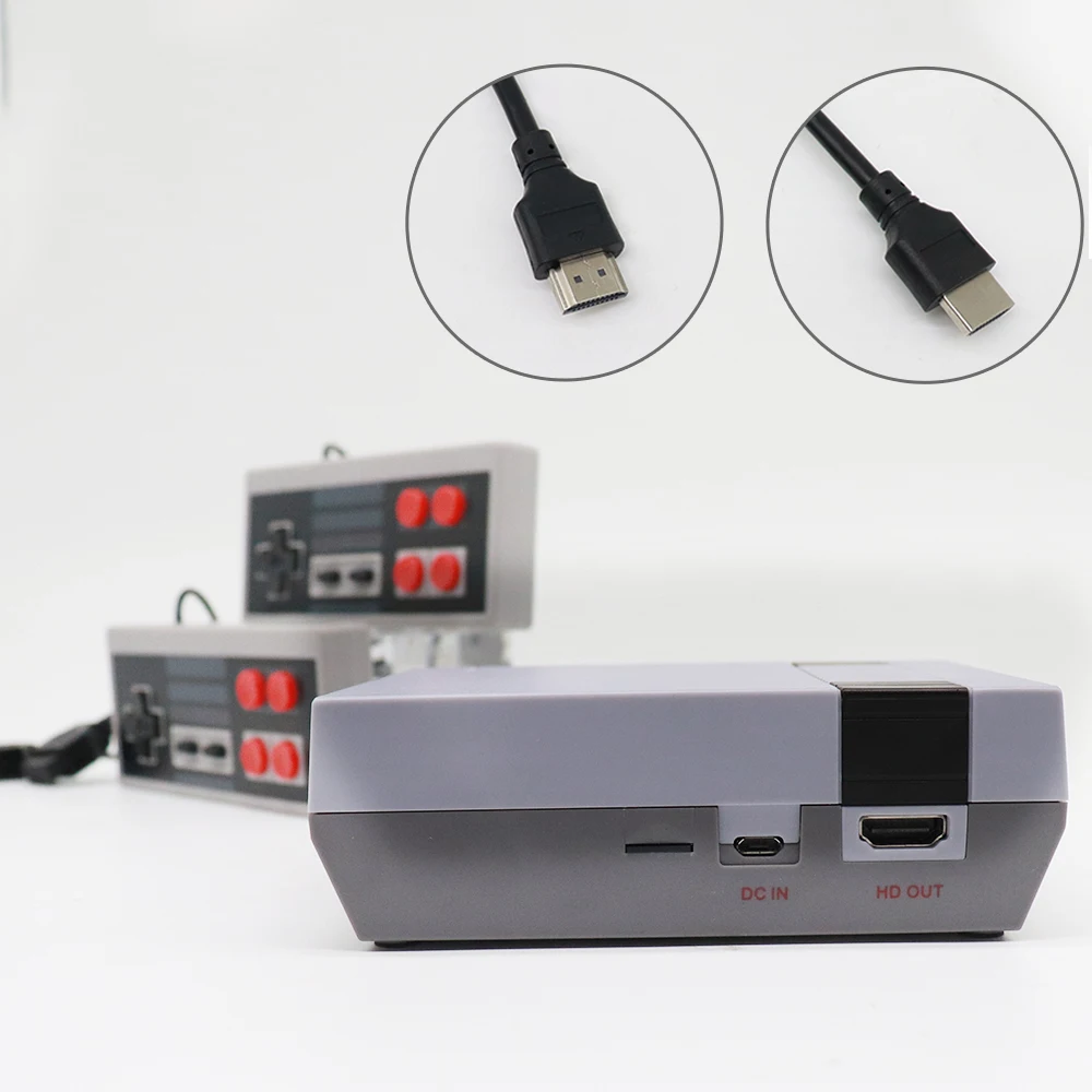 Мини-классическая игровая консоль NES tv с поддержкой tf-карты 8 бит Ретро игровая консоль встроенный 621 игр HDMI Портативный игровой плеер