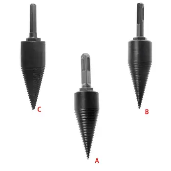 

14.5x4.5cm Firewood Machine Drill Wood Cone Reamer Punch Driver Drill Bit Split Dropship