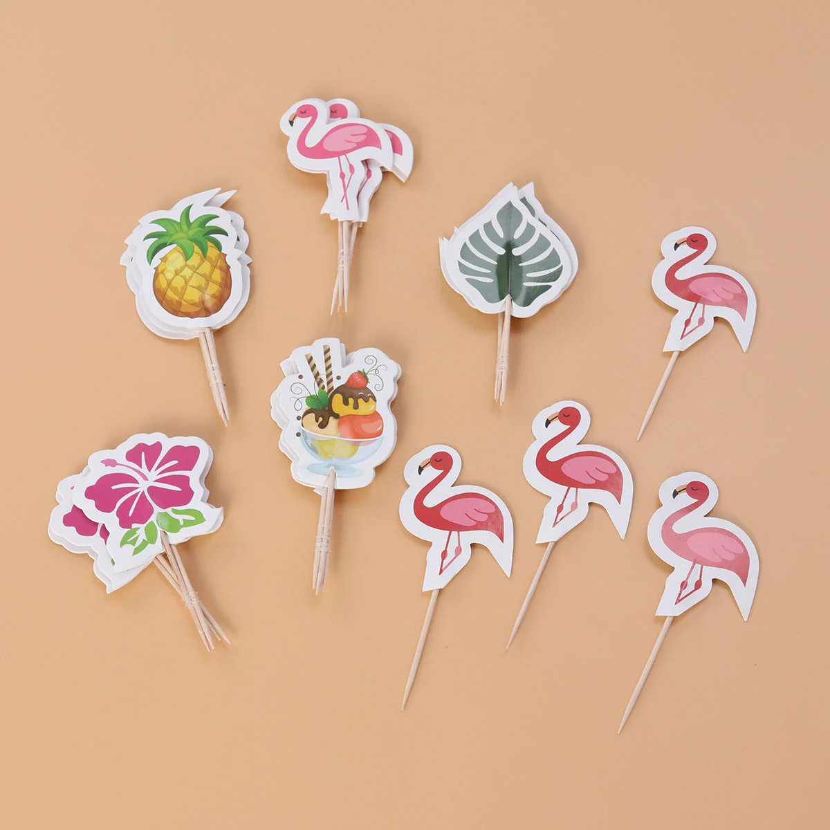 24 шт. топперы для капкейков летние ананас украшения тортов на день рождения