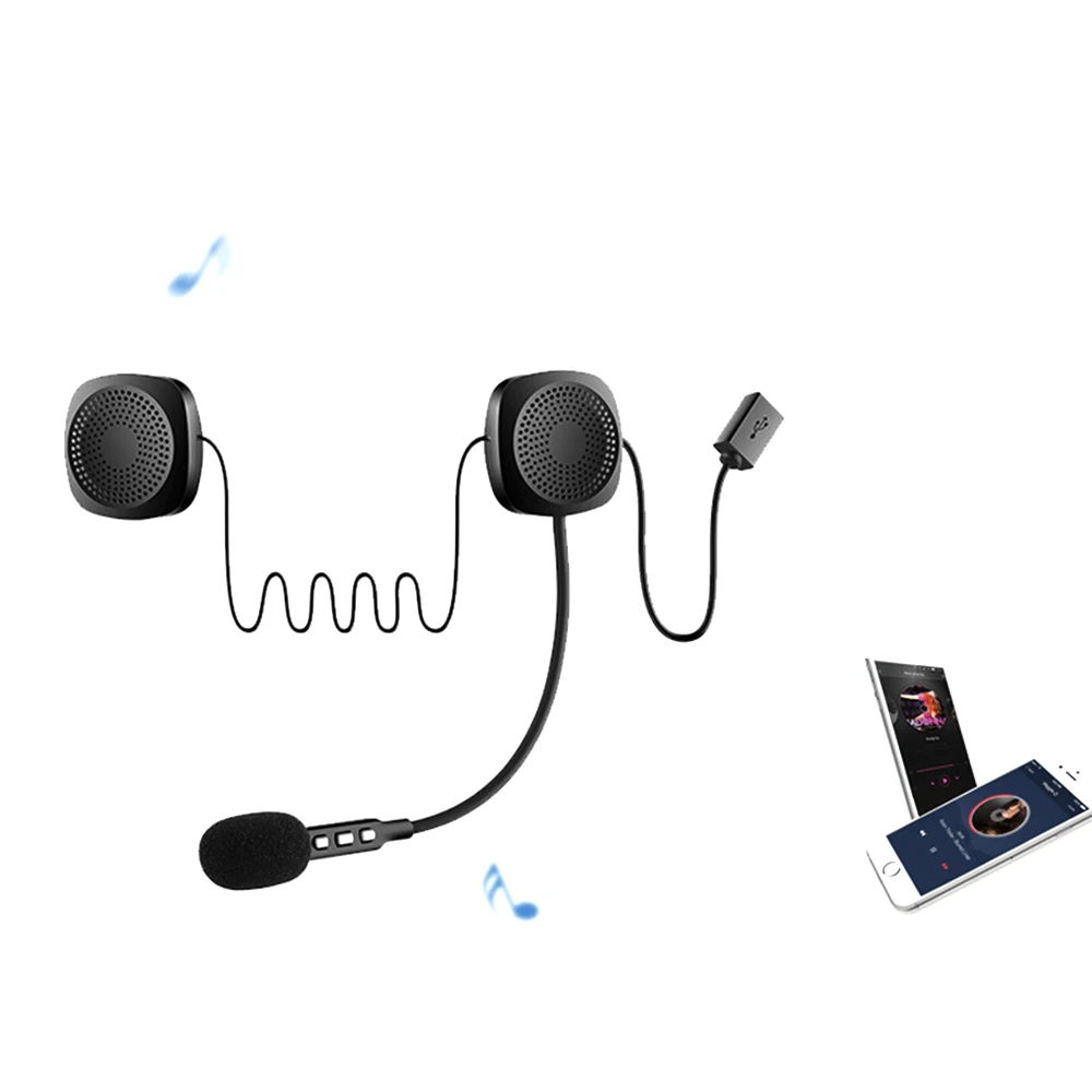 20m Waterproof Moto Wireless Anti-Interference Helmet Headset Hands Free Wireless V4.2 Intercom For Motorcycle