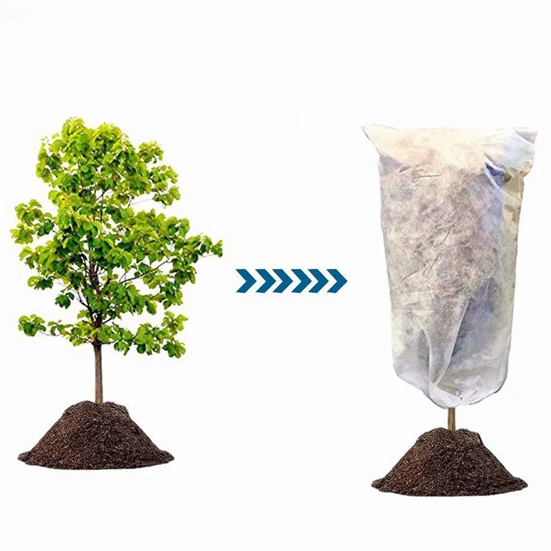 Plant Cover Frost Protection Bag Shrubs& Trees Jacket, Prevent Damage, Bad Weather and Pests Thickening of Wind(3-Pack 23.6 x 4