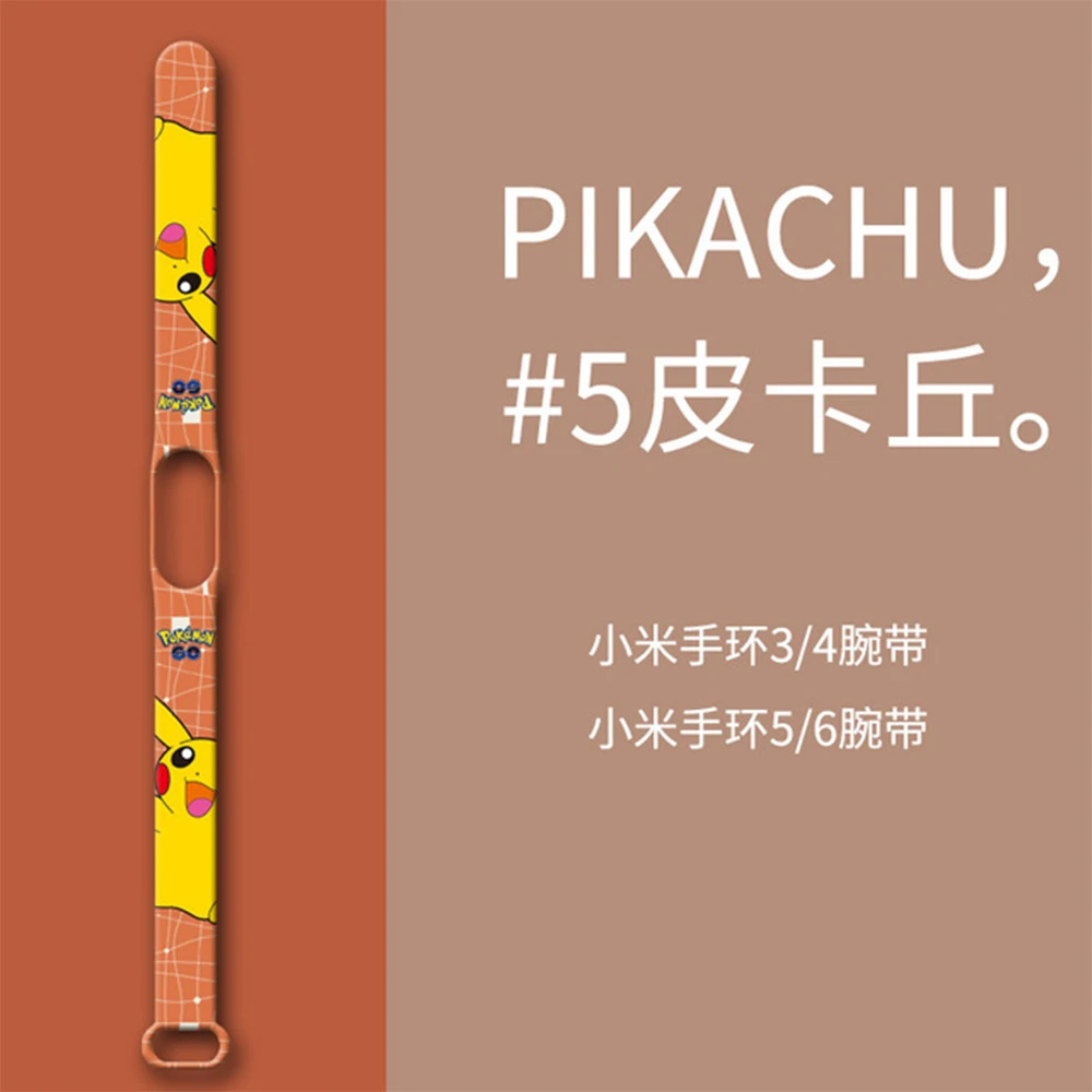 Strap For Mi Smart Band 6 5 4 3 Bracelet Pokemon Cartoon Waterproof Bracelet Wristband Kids Christmas Gift Xiaomi Official Store 