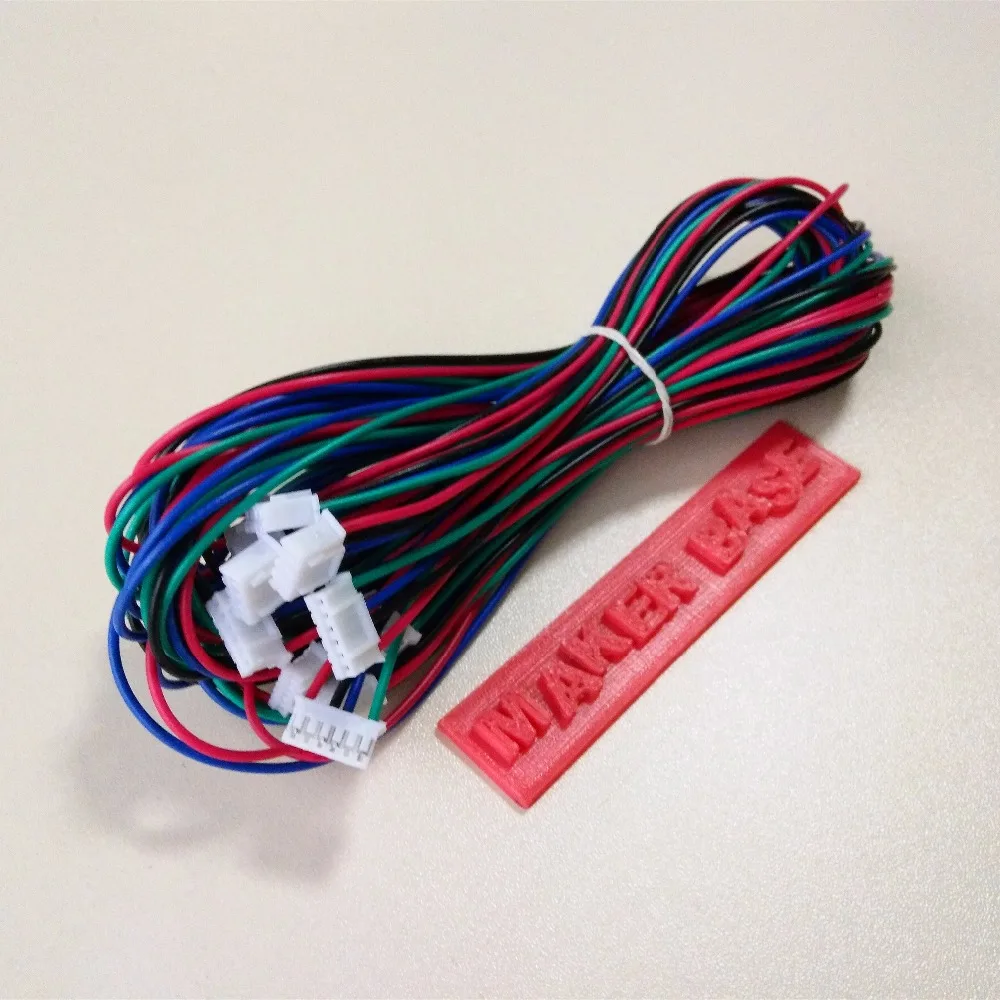 Nema 17 кабель шагового двигателя RepRap проводка двигателя Dupont 4pin 6pin кабель 42 провод двигателя 5 шт./лот 4pin до 6pin кабель шагового двигателя