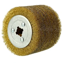 Проволока из нержавеющей стали, зубчатое колесо, дерево, открытая краска, полировочное колесо для снятия заусенцев, 1 шт., для электрической машины для чередования