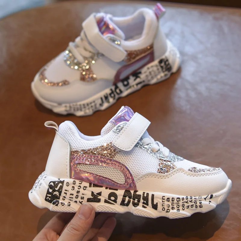 Bakkotie/ новая детская повседневная обувь для мальчиков, детские осенние модные дышащие кроссовки для маленьких девочек, розовая сетчатая спортивная обувь для бега