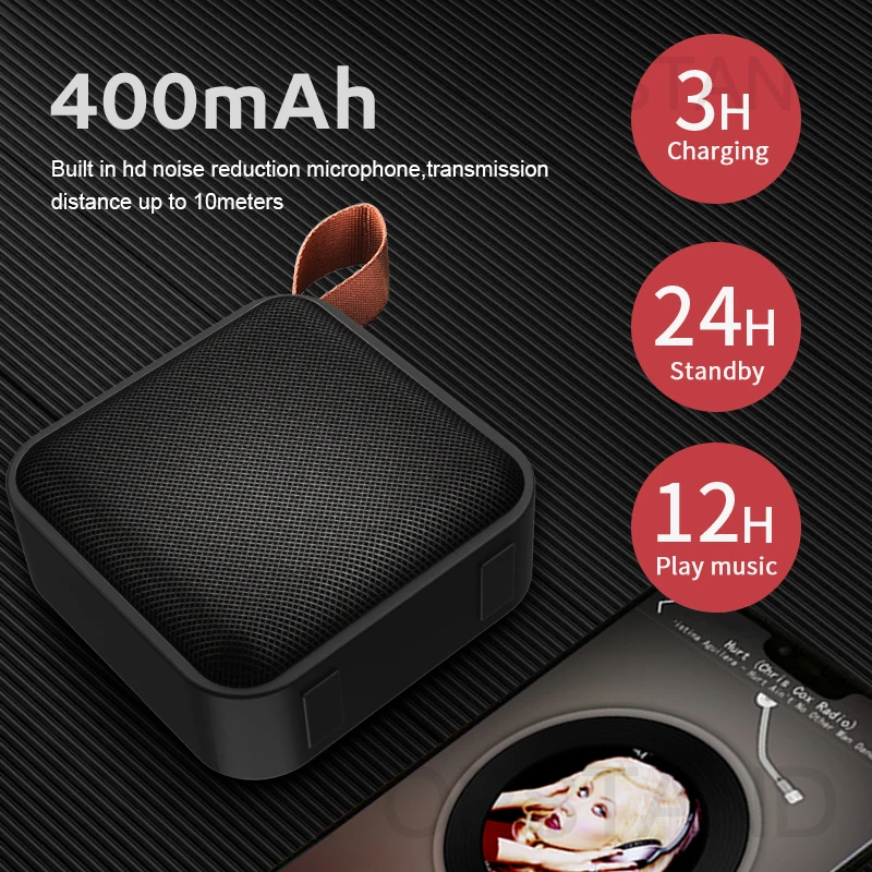 Bluetooth динамик портативный мини беспроводной громкий динамик звуковая система 10 Вт стерео музыка объемный открытый динамик Поддержка FM TFCard