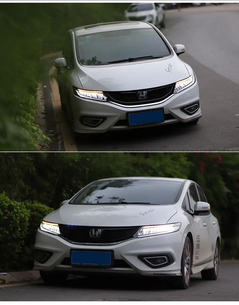 Автомобильные фары комбинации для Honda jade 13-19 фар сборки четырьмя дверцами изменение Xenon светодиодный фары светодиодный Улучшенный