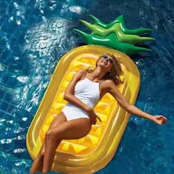 Креативная надувная подушка в форме ананаса плот водные развлечения из безвредный ПВХ для окружающей среды. Плавающее сиденье игрушка