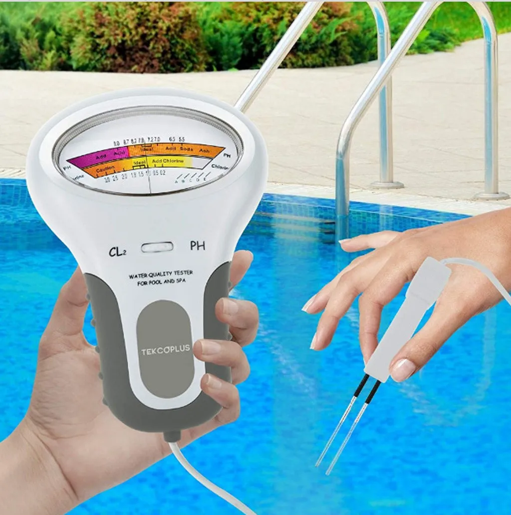 Цифровой PH/CL2 тестер хлора измеритель уровня для бассейна, спа датчик качества воды тестер качества