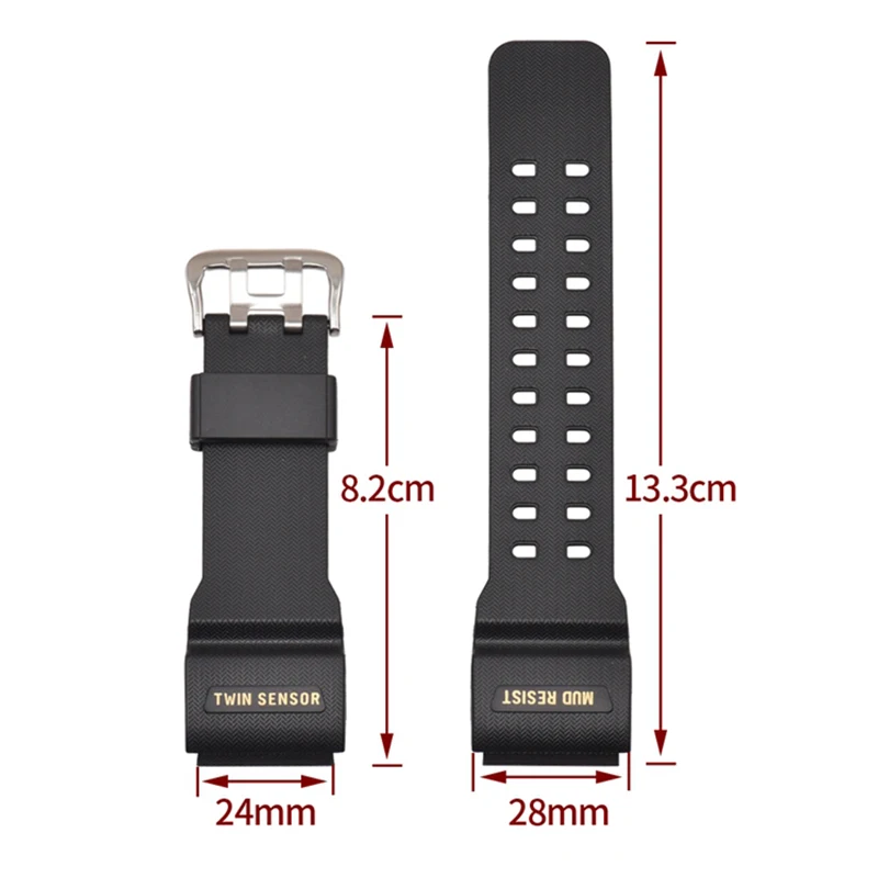 Аксессуары для часов с пряжкой 16 мм для Casio small mud king ремешок GG-1000GWG-100GSG-100 мужской спортивный резиновый ремешок