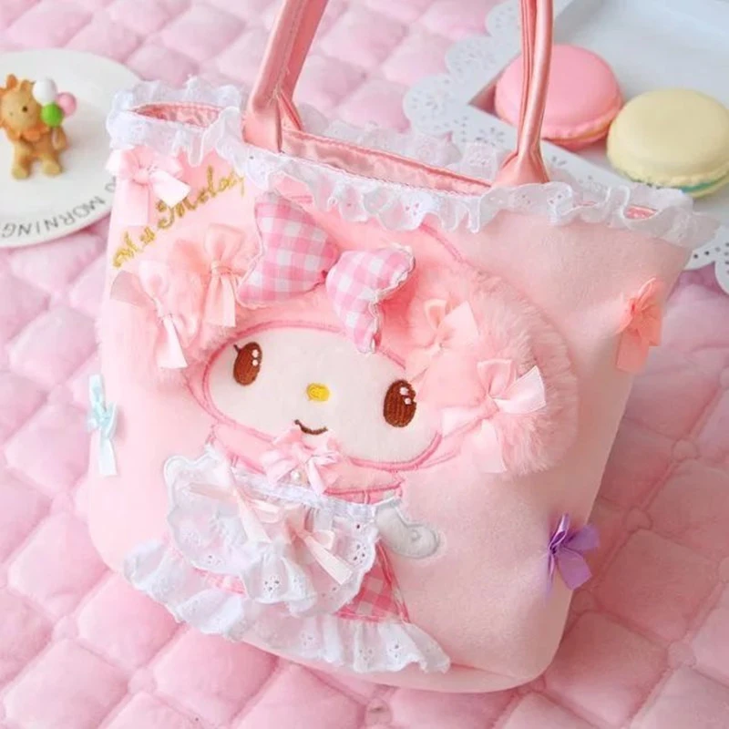 Kawaii красивая девушка Плюшевый Рюкзак-игрушка женская меховая обувь Ланч сумка рюкзак для детей, для малышей на день рождения, рождественский подарок