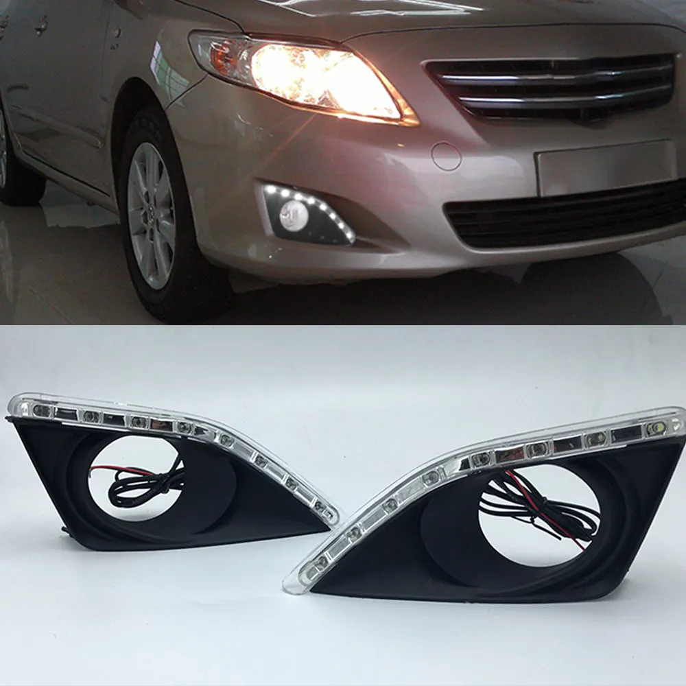 Автомобильный мигающий 2 шт. светодиодный DRL для Toyota Corolla 2007 2008 2009 2010 водительский