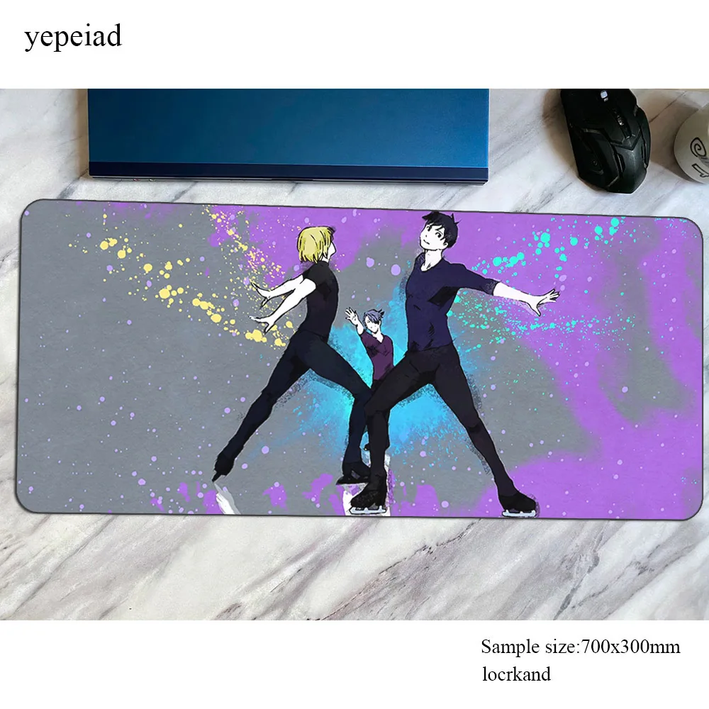 Коврик для мыши yuri on ice Лидер продаж коврики 700x300 мм компьютерный Для Мыши игровые